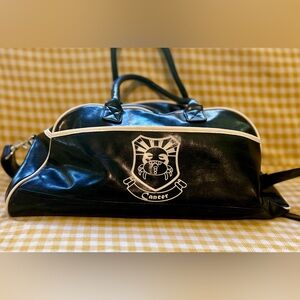 Vintage Cancer astrology sign bowler bag Y2K